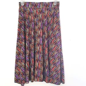 Feather Multicolor Patern Design Beach Skirt